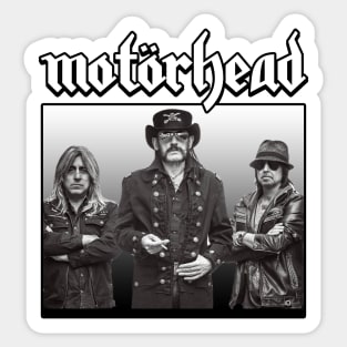 Motorhead White Black Sticker